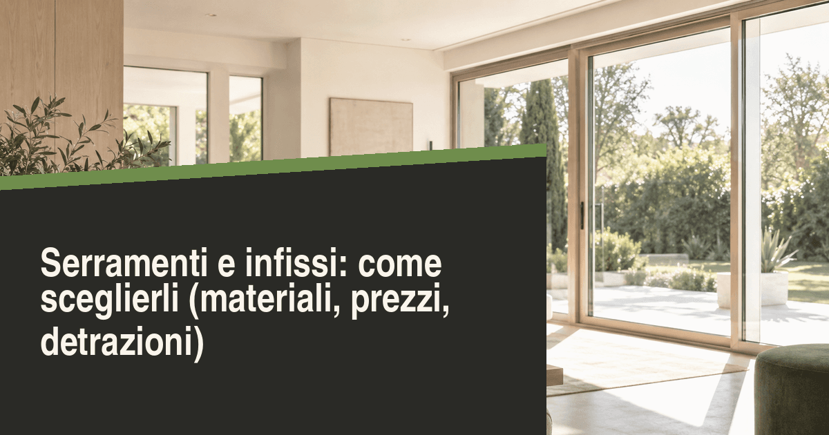 Finestre in PVC bianche moderne in un'abitazione